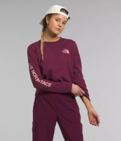 The North Face חולצה גרפית עם שרוול ארוך